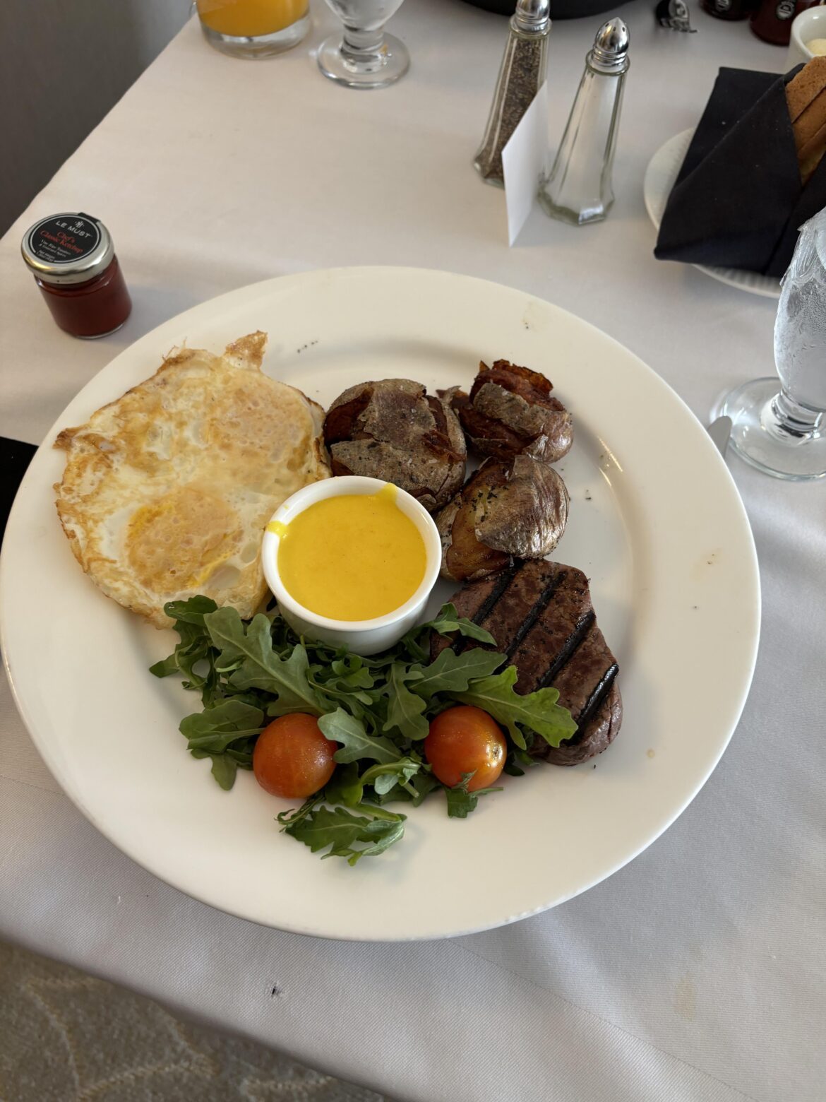 Steak & eggs at The Ritz-Carlton from Sunday