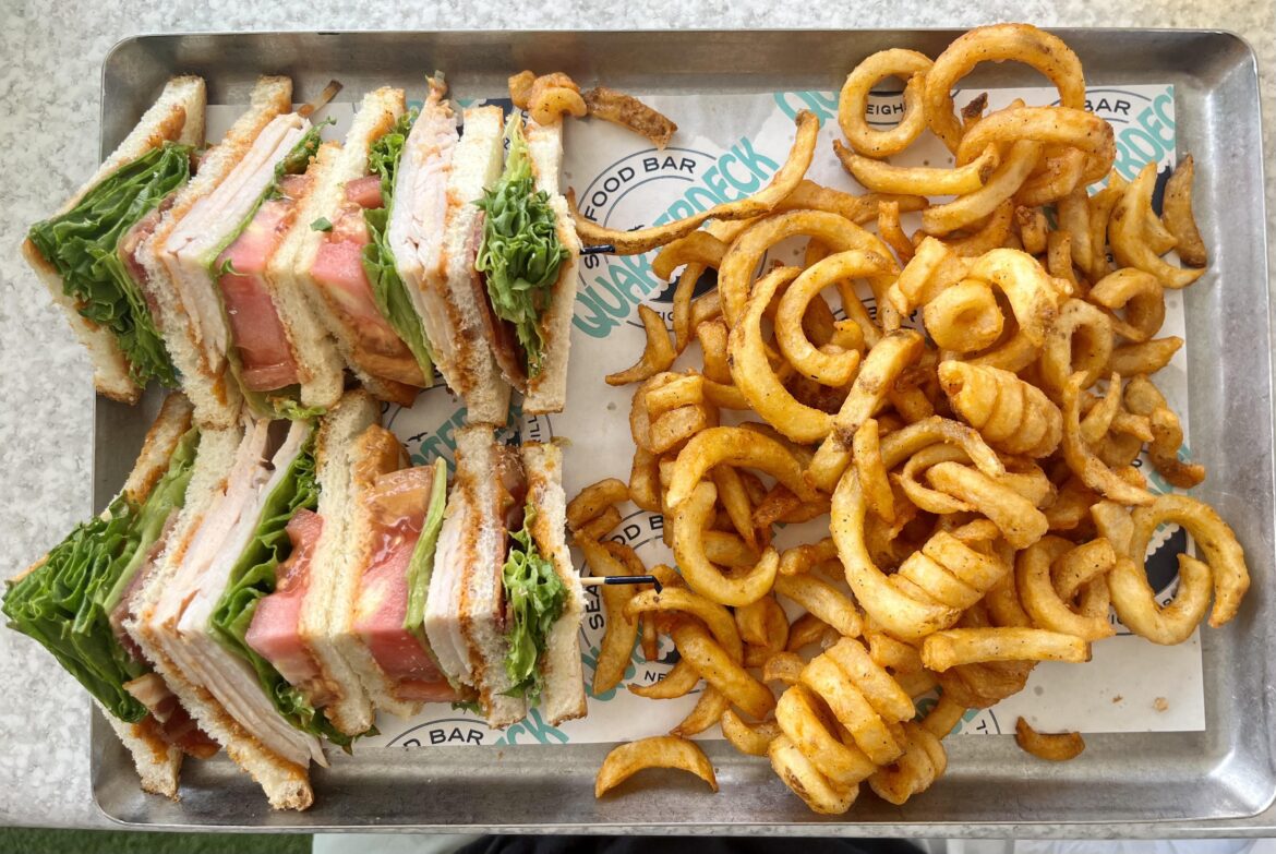 Turkey club & curly fries