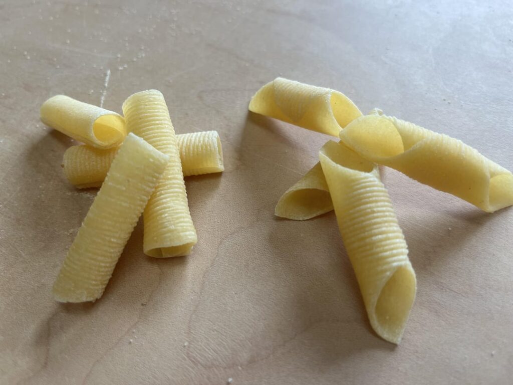 Garganelli & Maccheroni al pettine with pesto