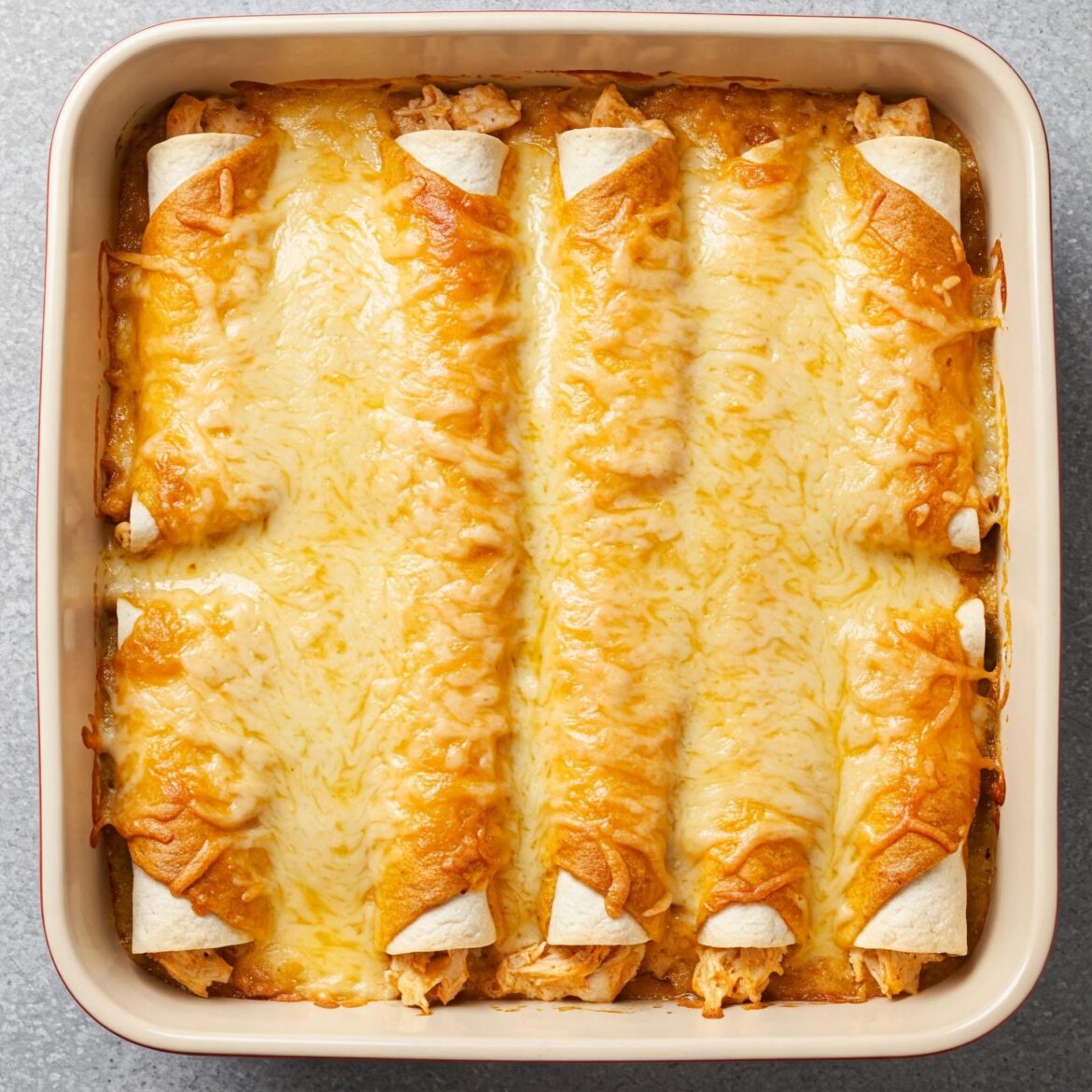 Creamy Chicken Enchiladas 🤤🧑‍🍳