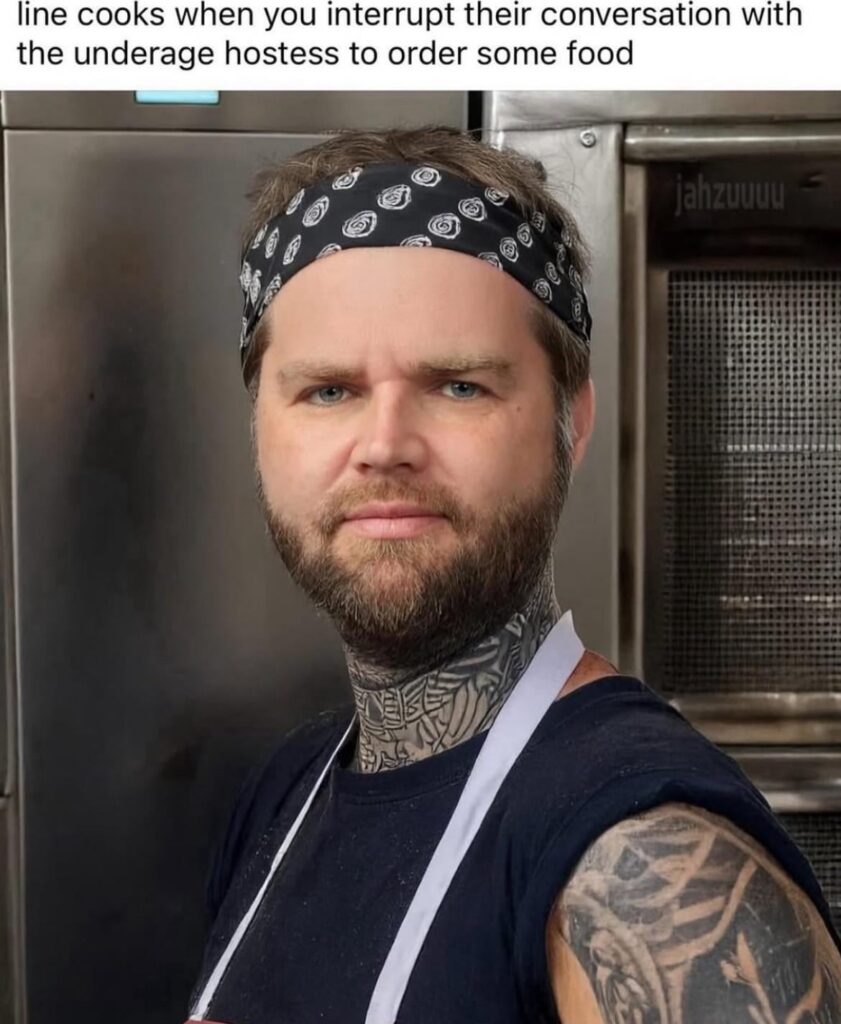 The shoe fits for a lot of cooks