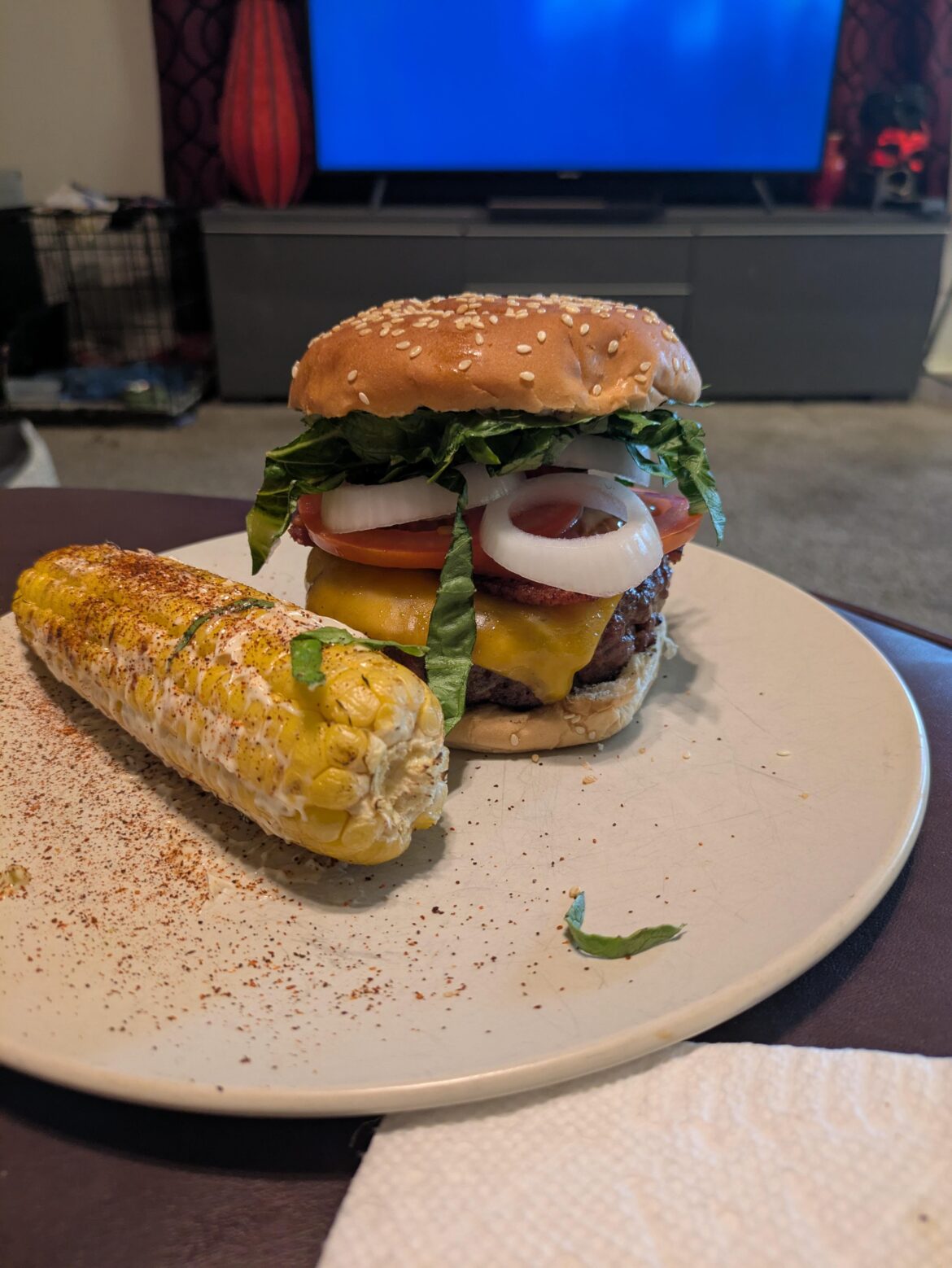 Texas size burgers we made