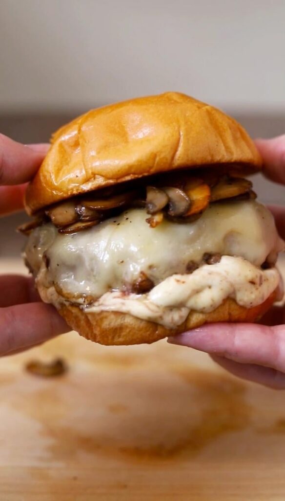 Mushroom Swiss Burgers
