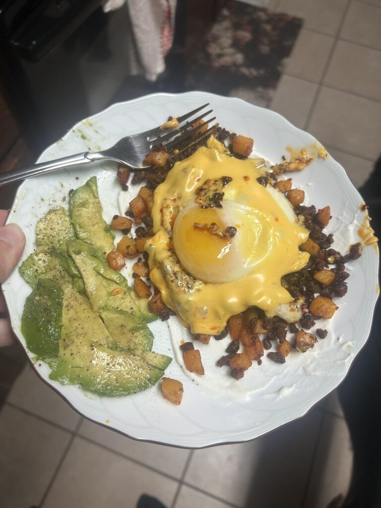 Breakfast for dinner - under 500 calories