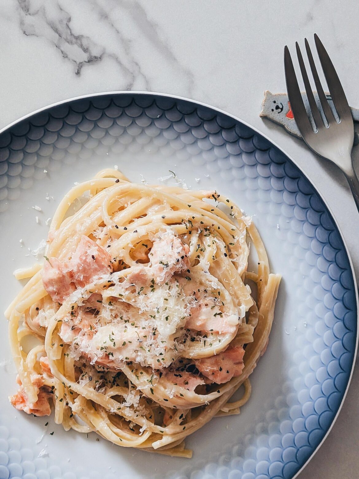 Alfredo Salmon Pasta