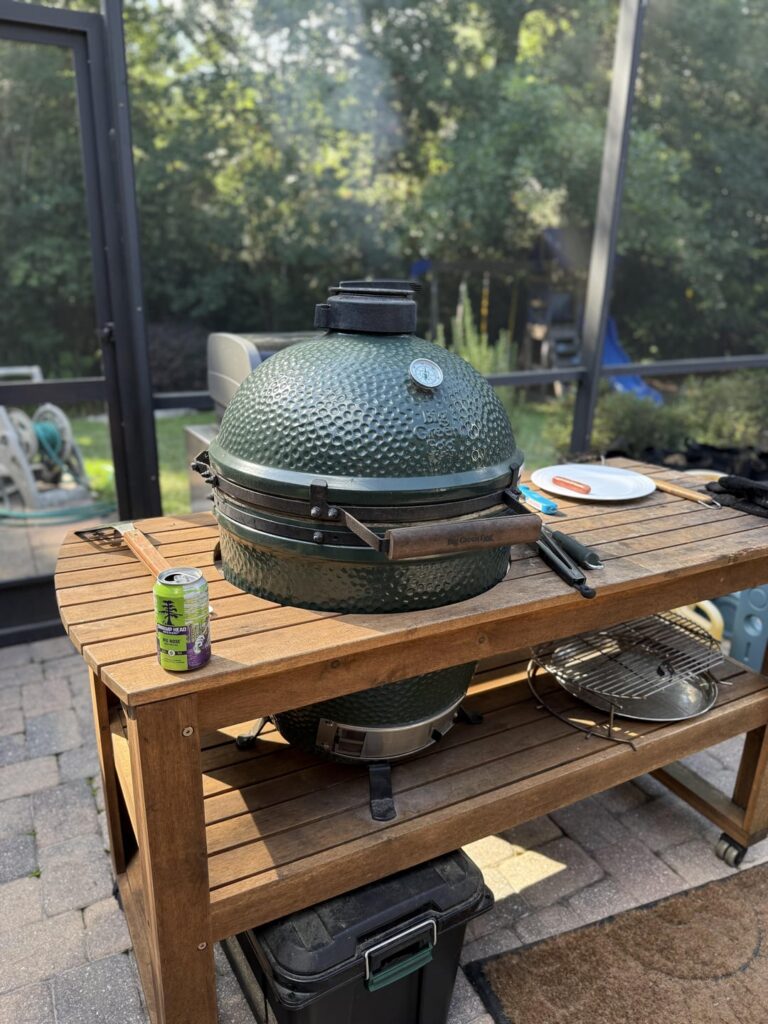 Reverse seared ribeye and corn on the cob