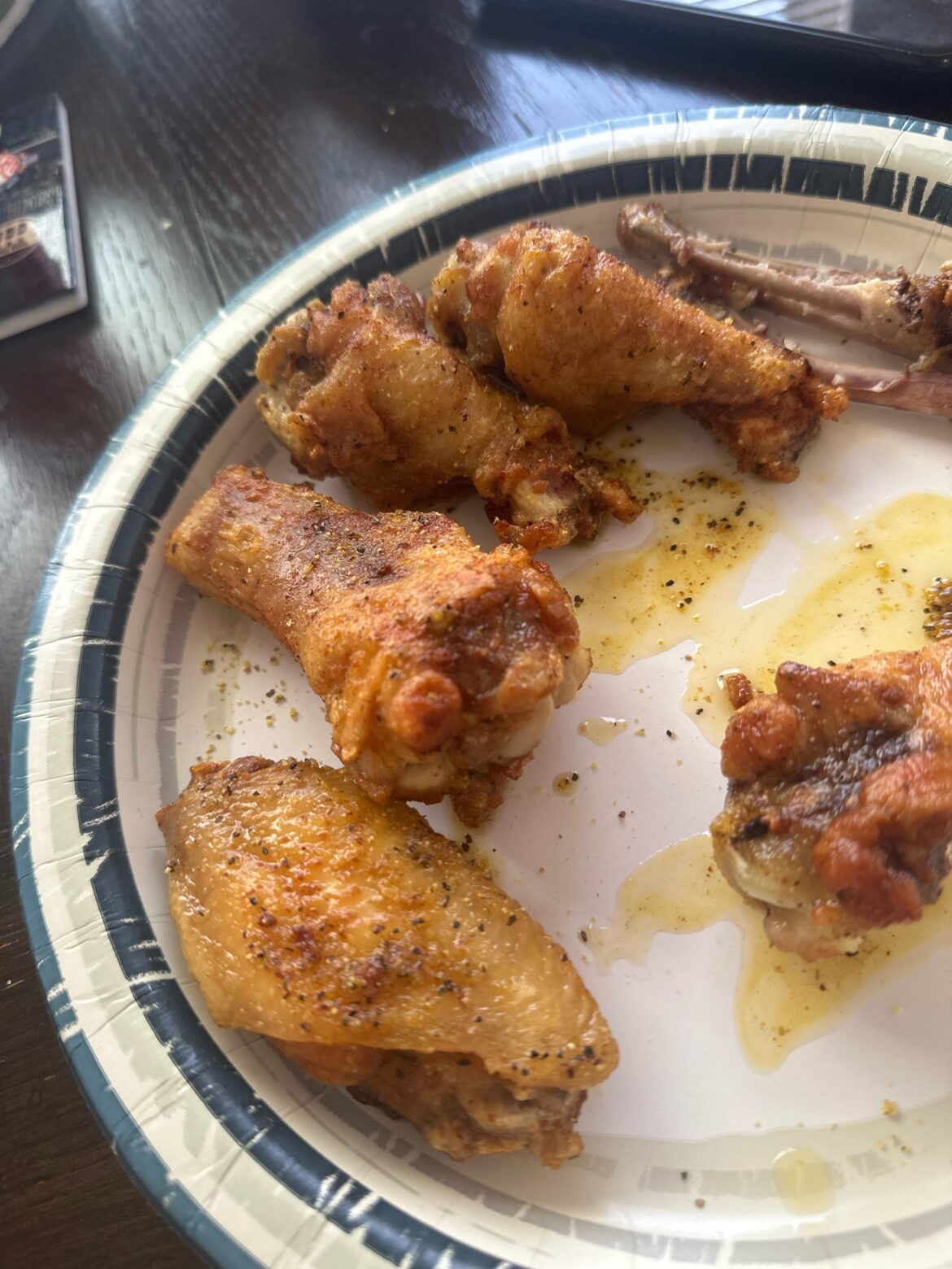 First time pan frying party wings