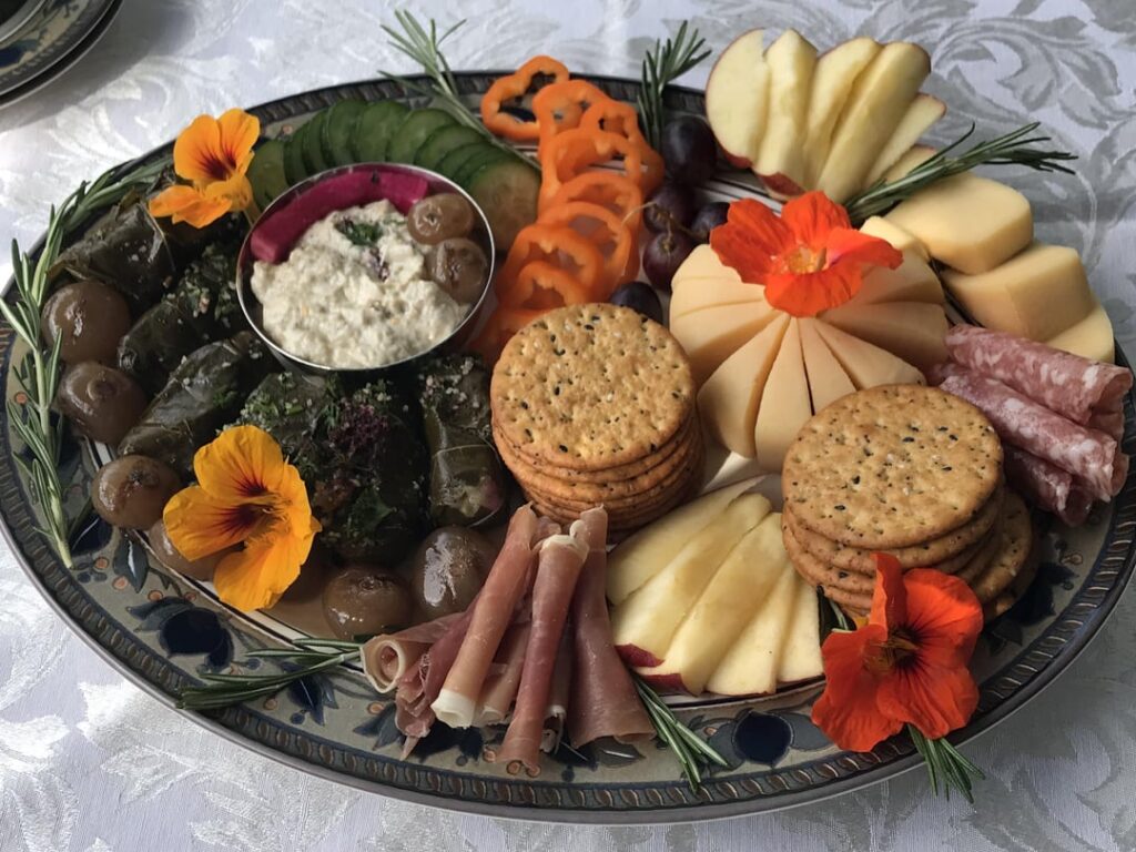 got inspired by this sub, tried my hand at a charcuterie board (and dessert board)