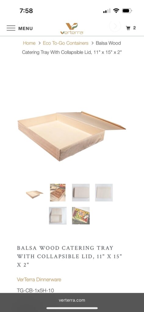 Need opinions: type of box for charcuterie business at the lake?