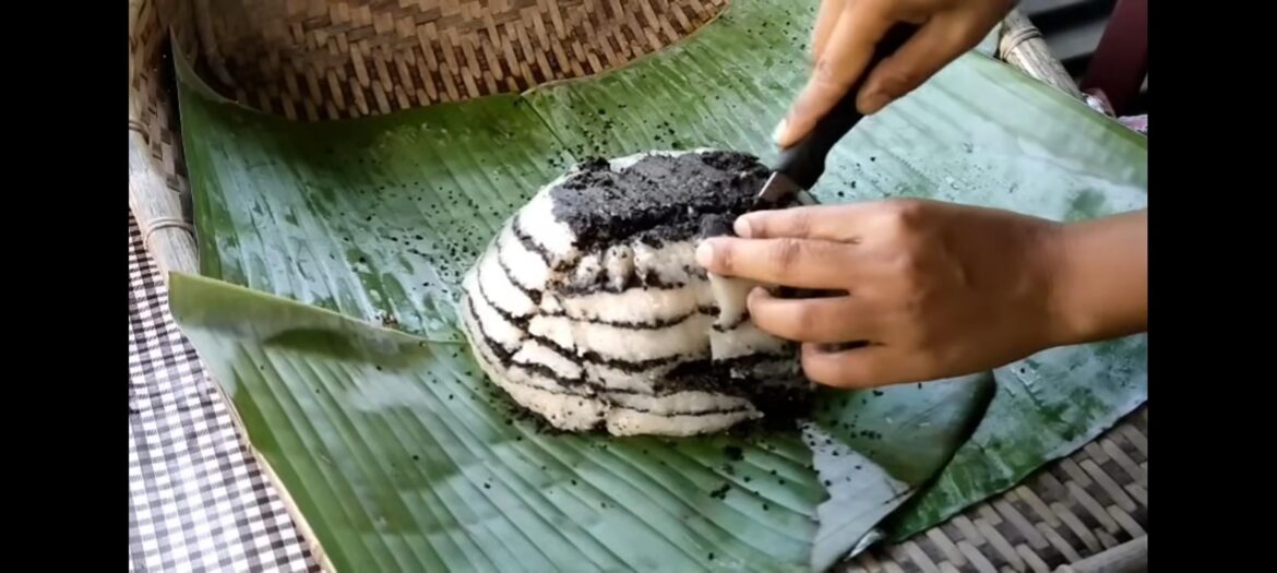SAKIN : A traditional sweet dish of Tribals made with sticky rice, black sesame and sugar or jaggery...wanna try out this authentic  delicious dish? DM me for recipe!