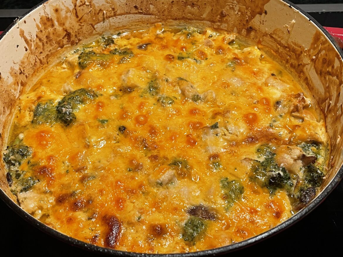 Sous Vide Chicken, Broccoli, Cheddar, Casserole