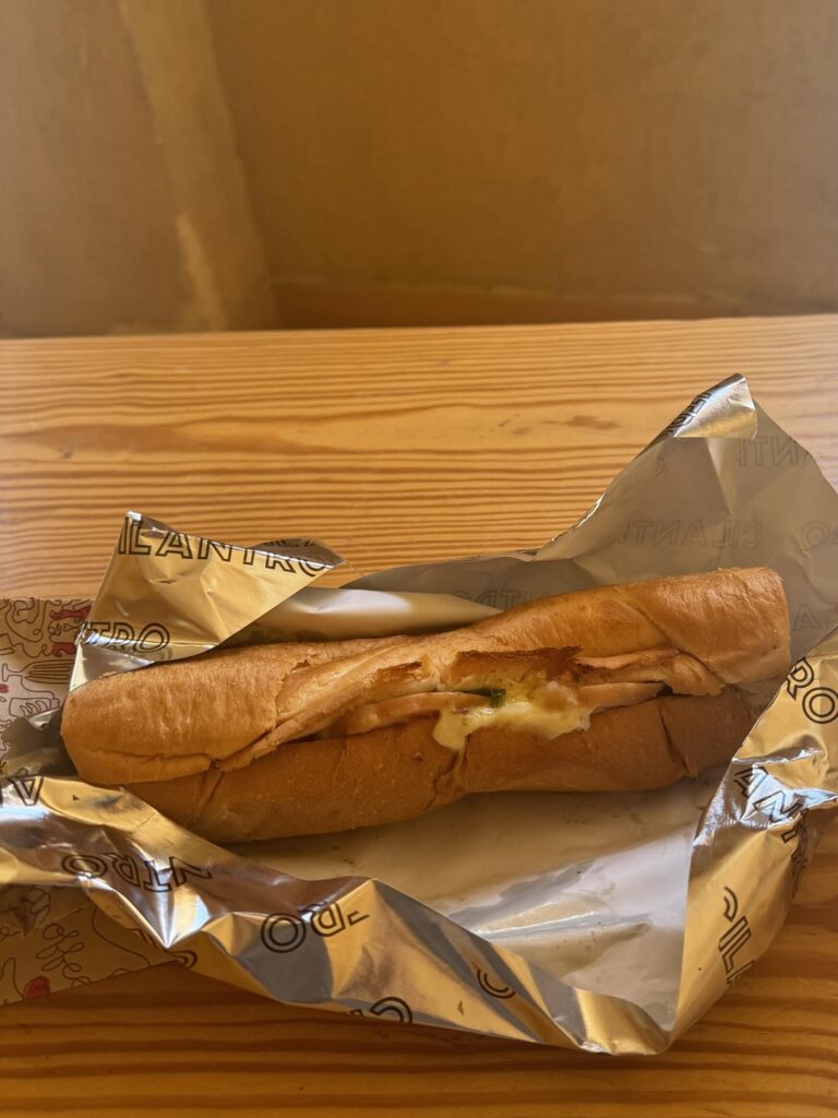 smoked chicken sandwich calories? just smoked chicken and cheese, i think emmental?