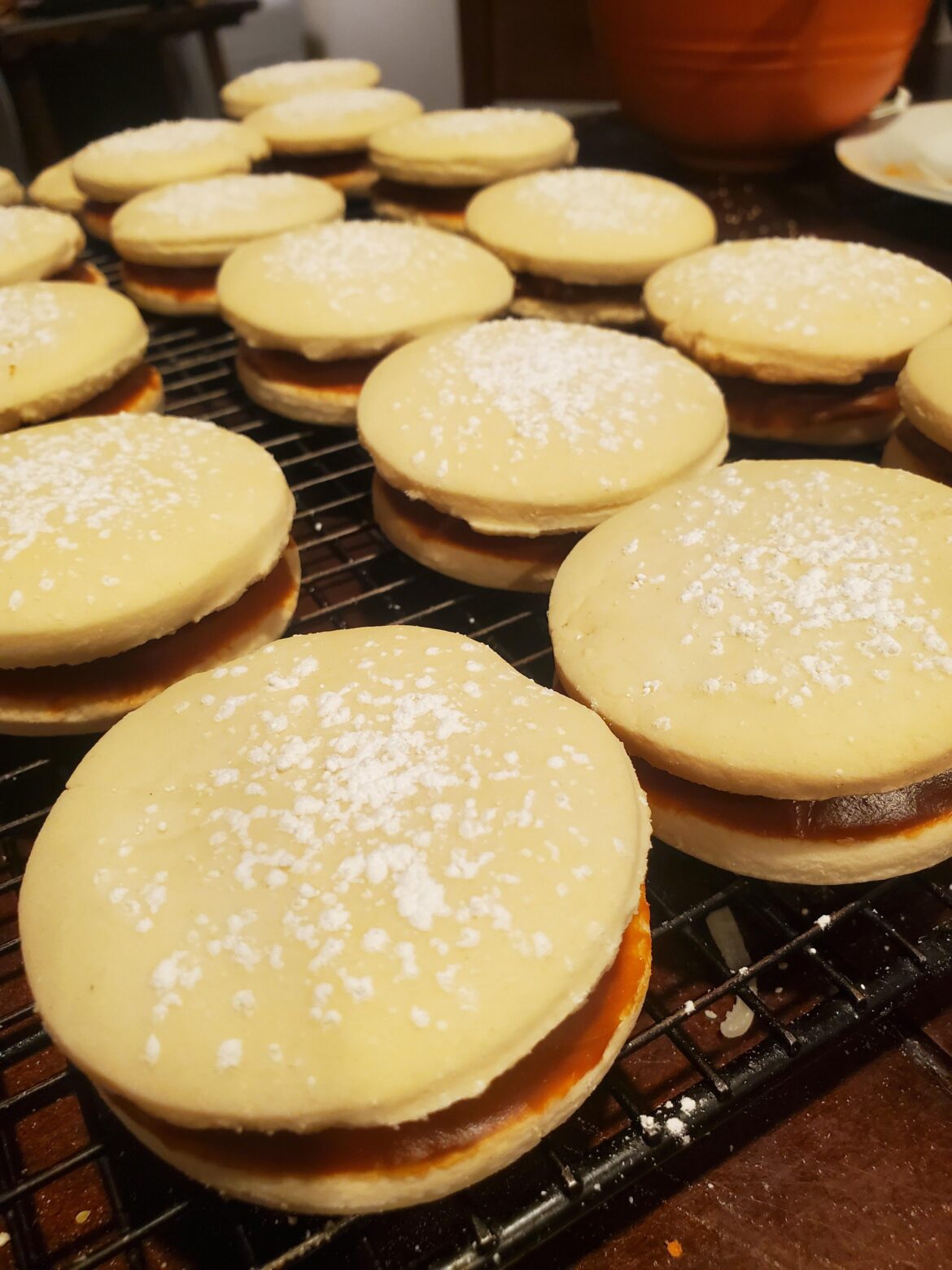 Homemade alfajores