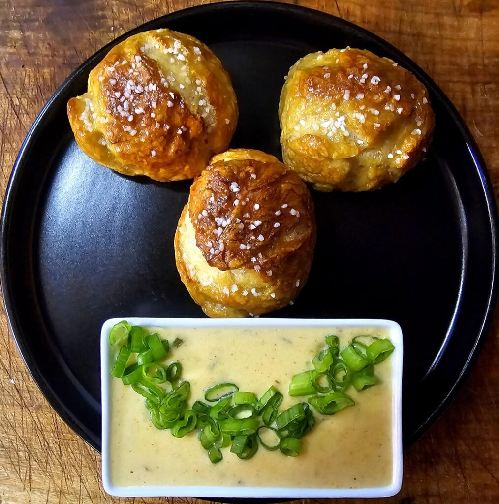 Pretzel Balls & Queso
