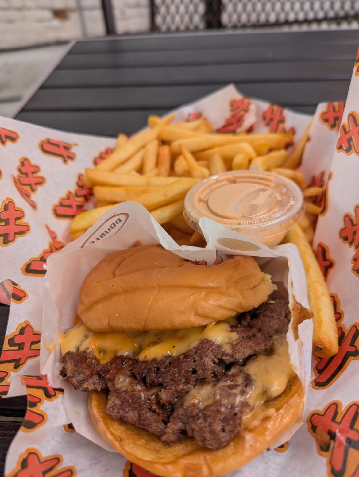 Double Smash plus Fries and Heavy Sauce - Heavy Handed in Santa Monica, CA