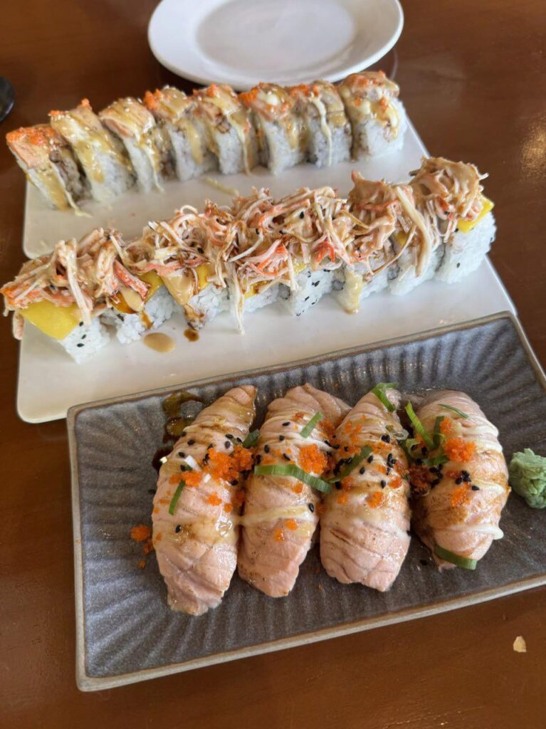 Always gonna be my go-to sushi salmon nigiri