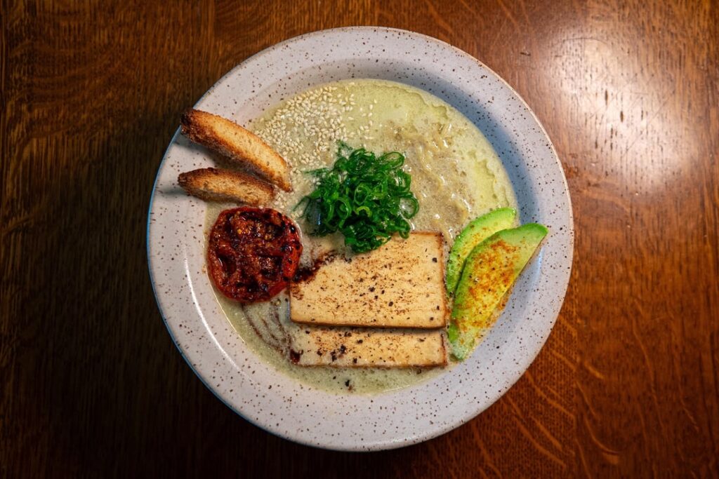 Avocado toast ramen