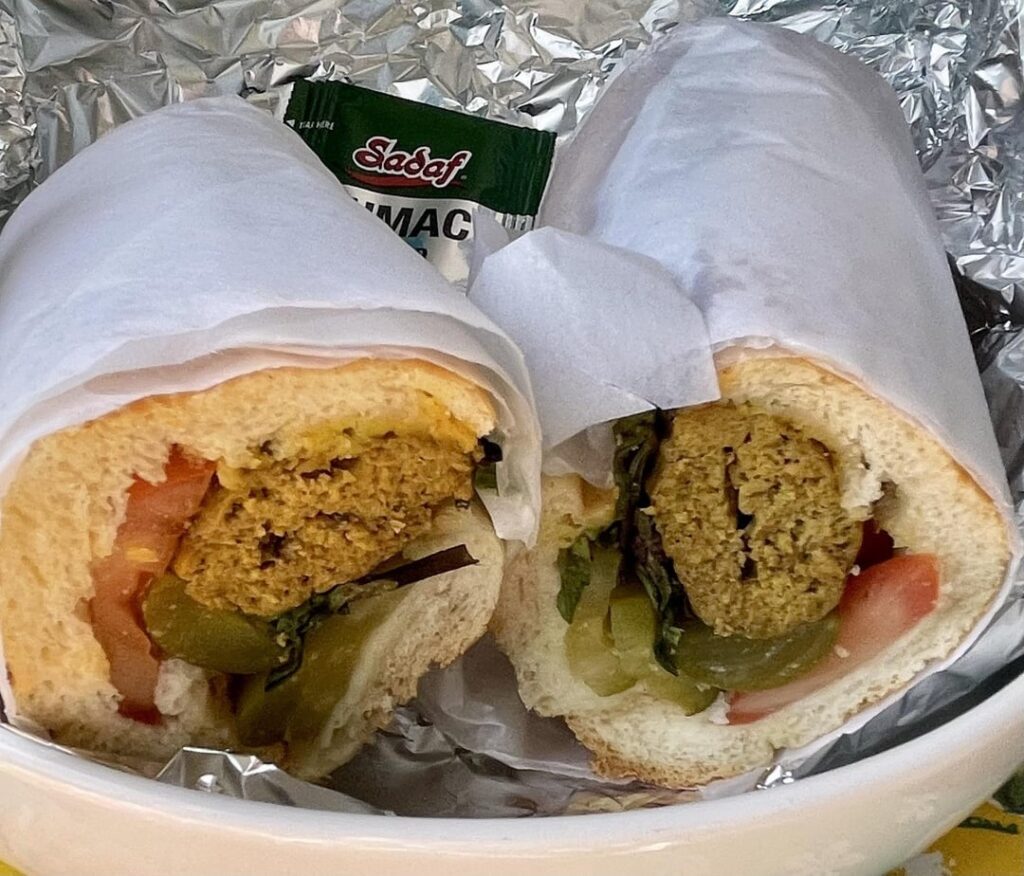 Koobideh sandwich from Attari in Westwood.