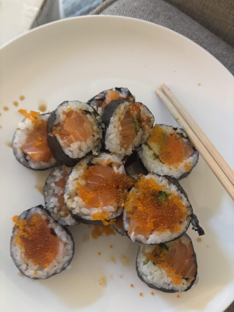 I made sushi and miso soup!