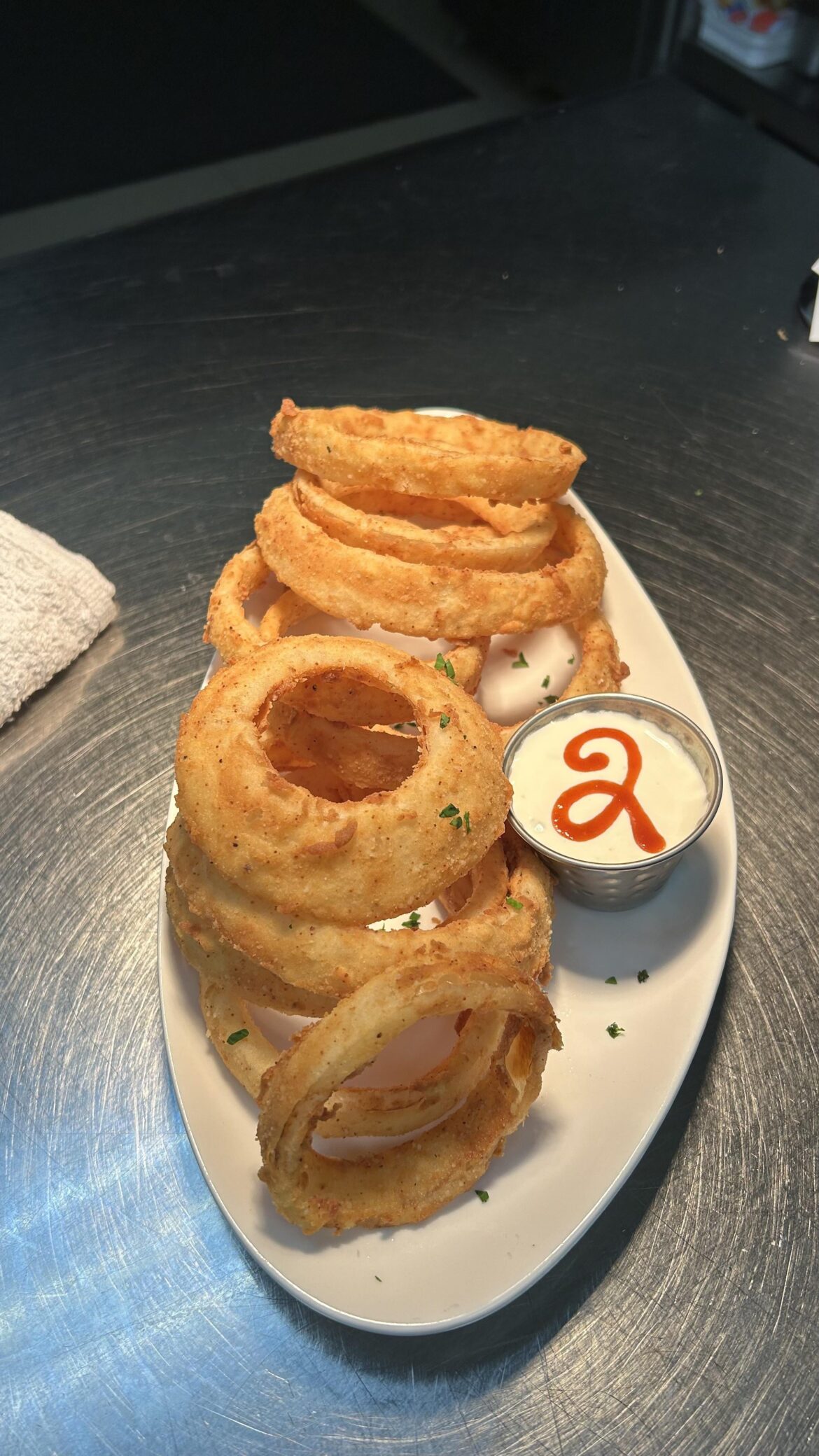 Beautiful onion rings…