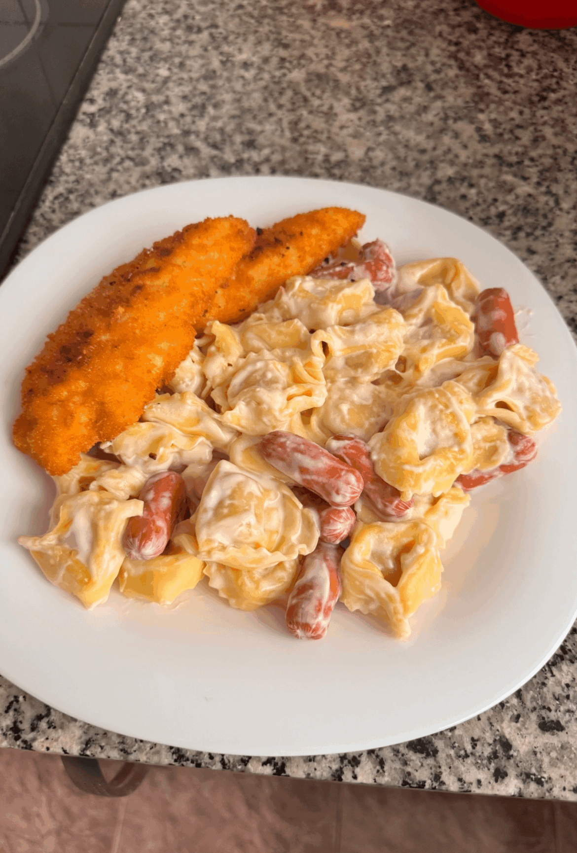 The "carbonara" raviollis a friend made