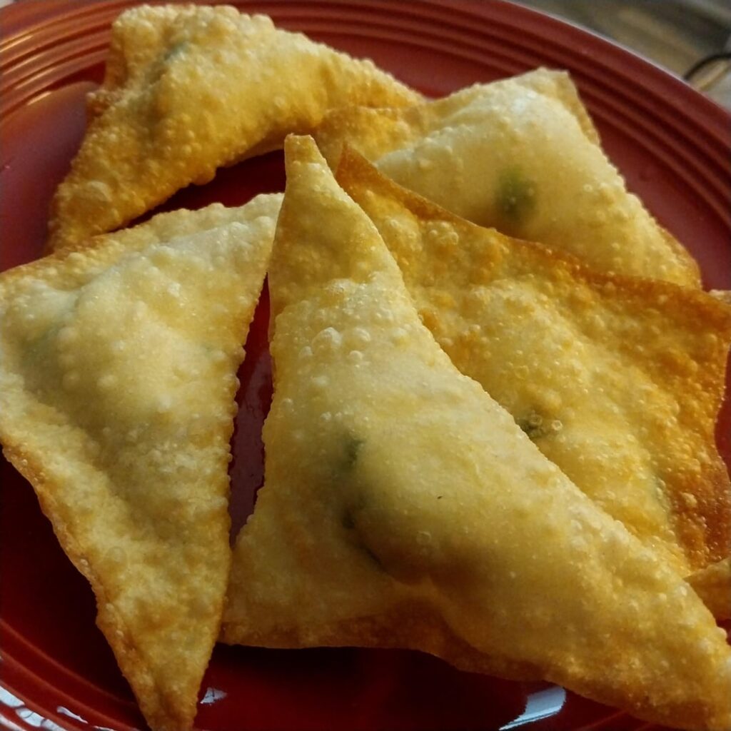 Homemade crab Rangoons (recipe in text)! Homemade crab Rangoons (recipe in text)!