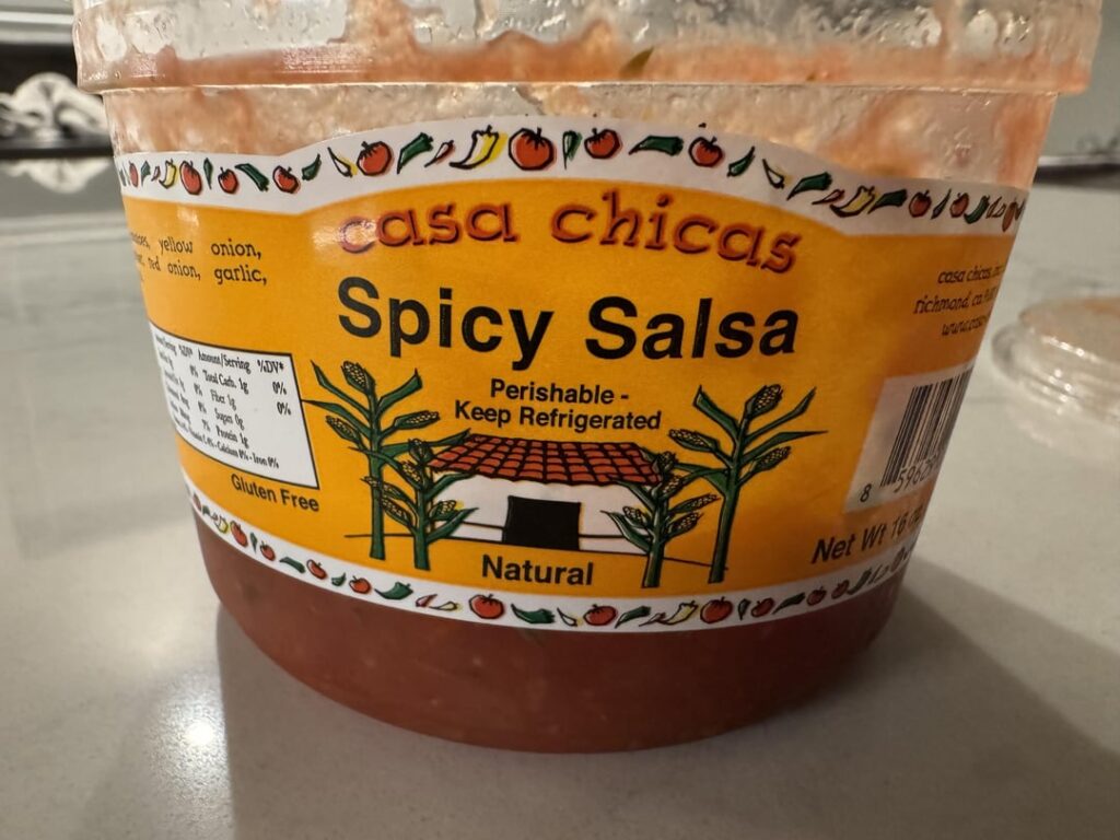 Spicy local salsa