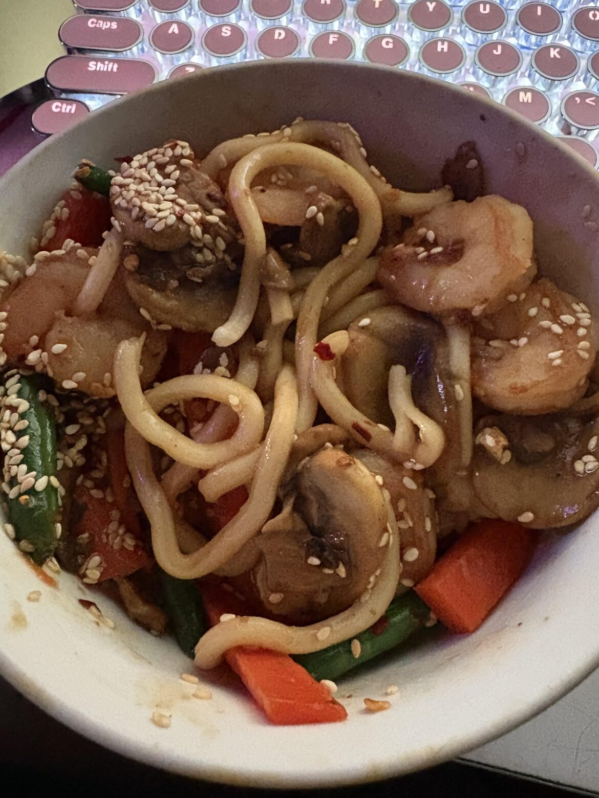 Umami Prawn (beef) stir fry