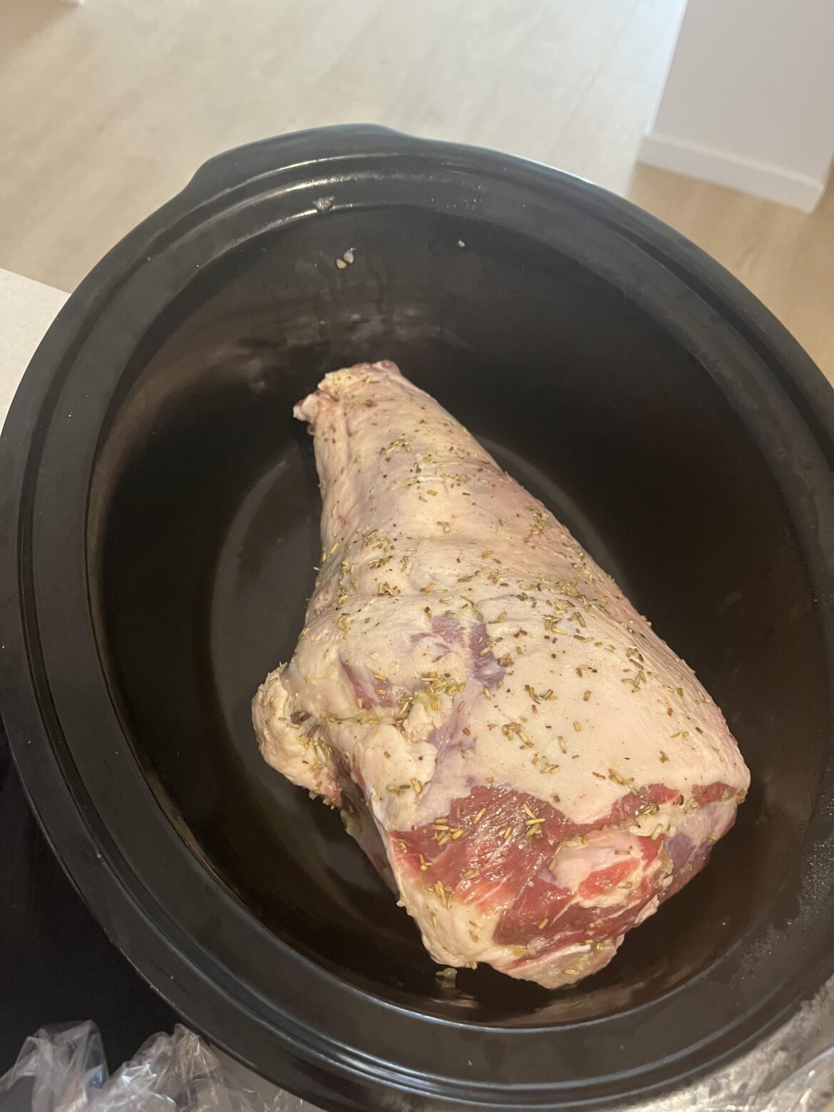Leg Of Lamb in the slow cooker