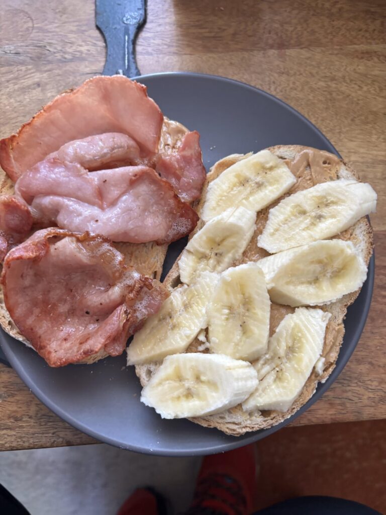 Over the lips, past the gums, look out stomach here it comes!