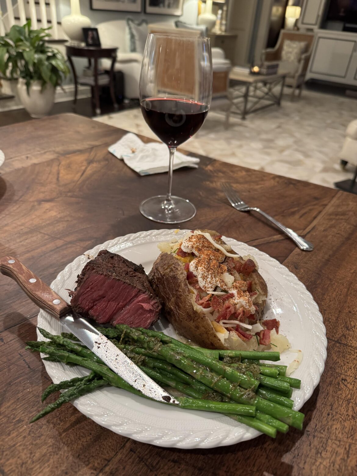 A great steak my brother cooked