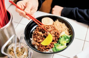 Braised pork with rice at Gulp in Jersey City