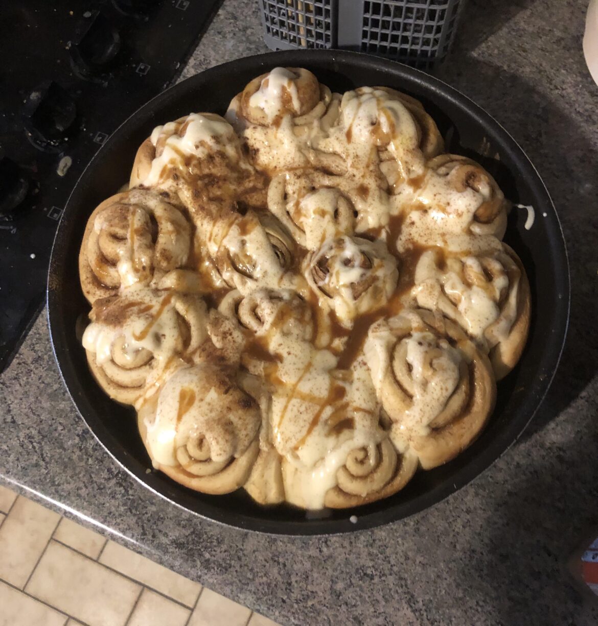 Cinnamon rolls! Unfortunately a bit dry though
