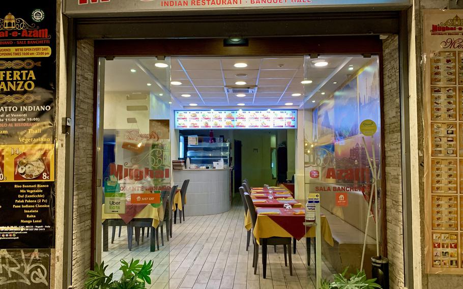 Mughal-e-Azam, an Indian restaurant specializing in the cuisine of the Punjab region, is in the Quartieri Spagnoli neighborhood of Naples, Italy. 