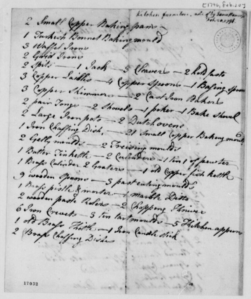 Slavery and French Cuisine in Jefferson's Working White House