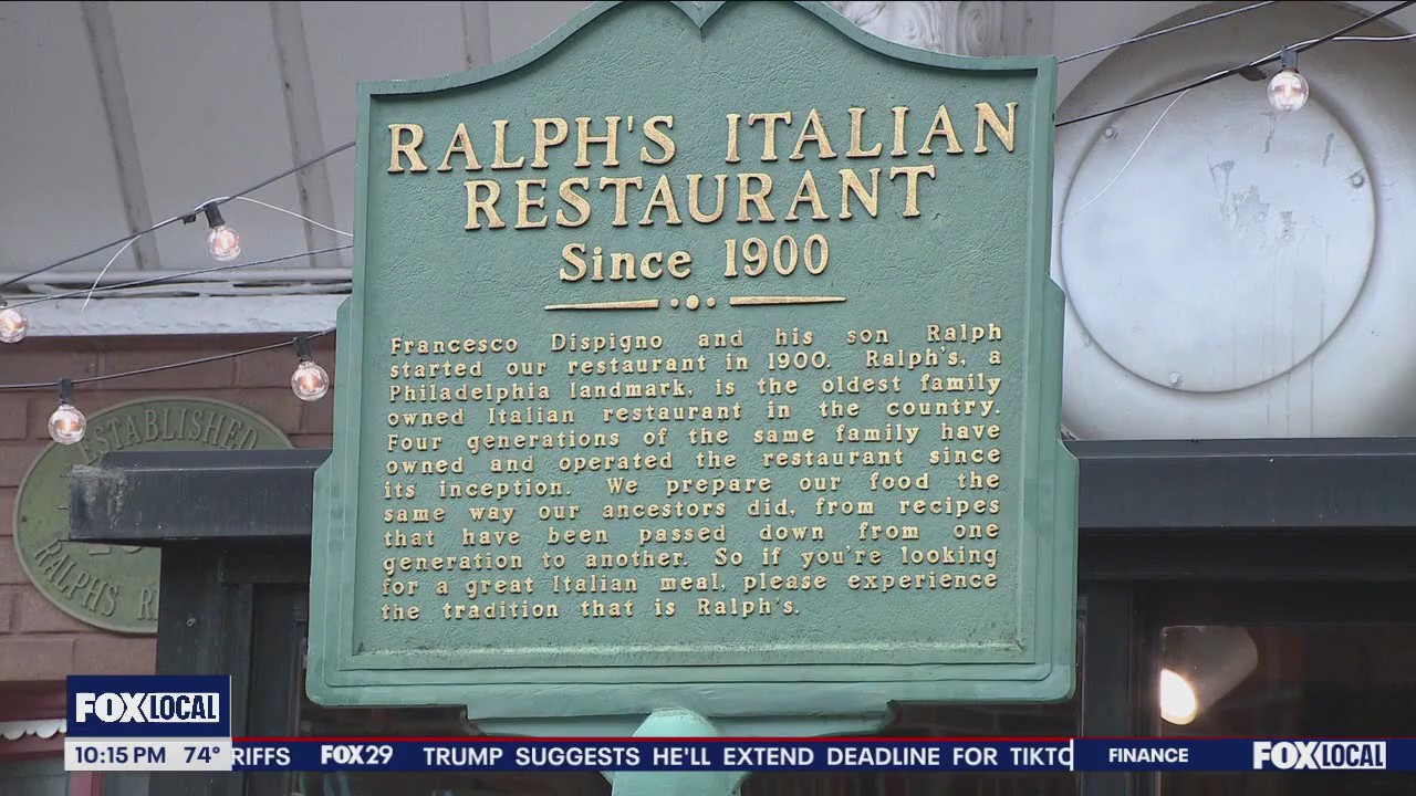 Ralph's Italian Restaurant celebrates 125 years in business