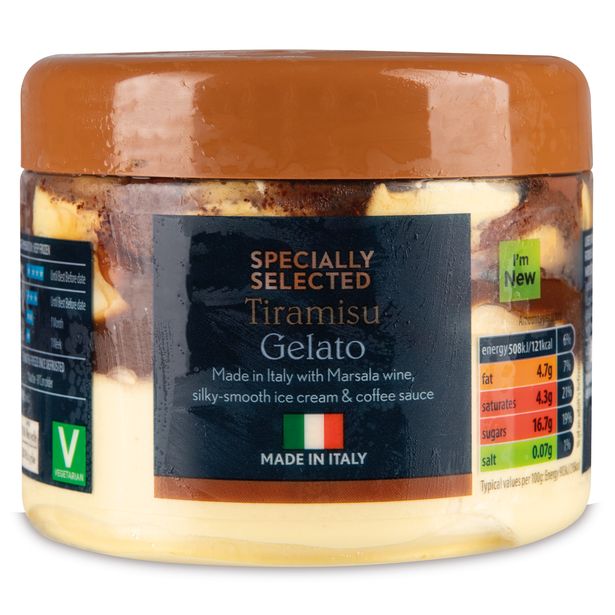 Aldi's Specially Selected Tiramisu Gelato 