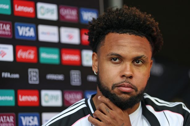 Weston McKennie speaking with reporters