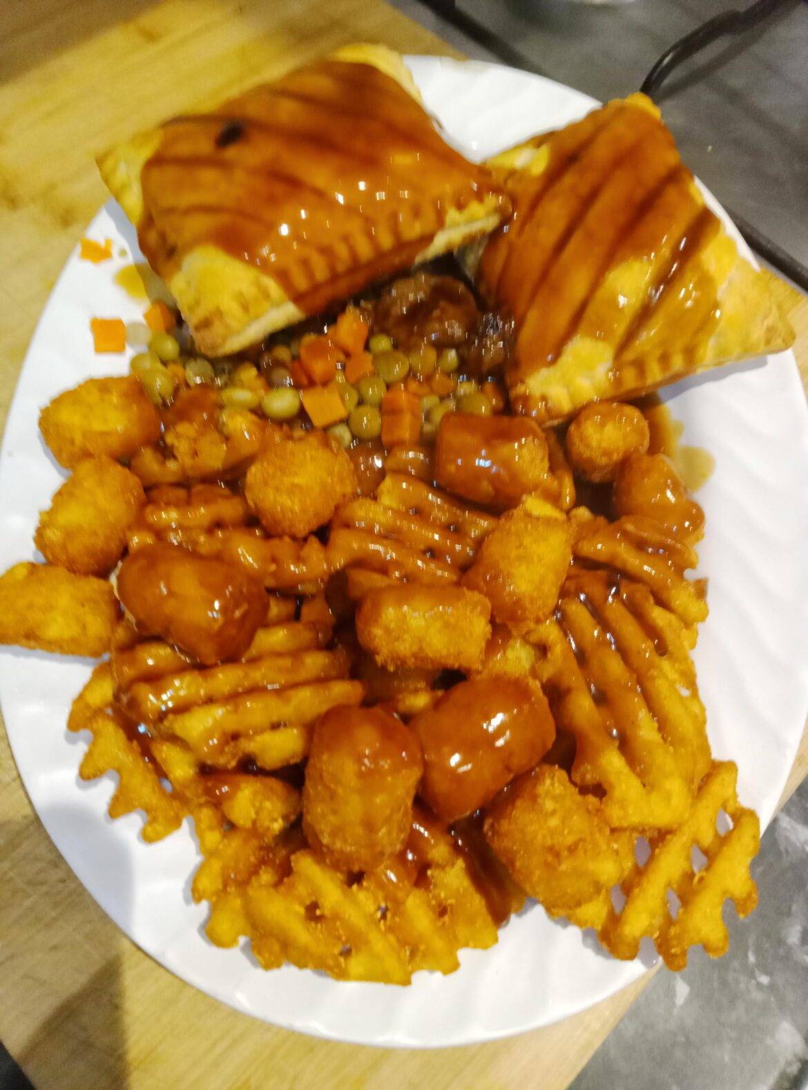 Bit of a Mashup for dinner, but it hit the spot.