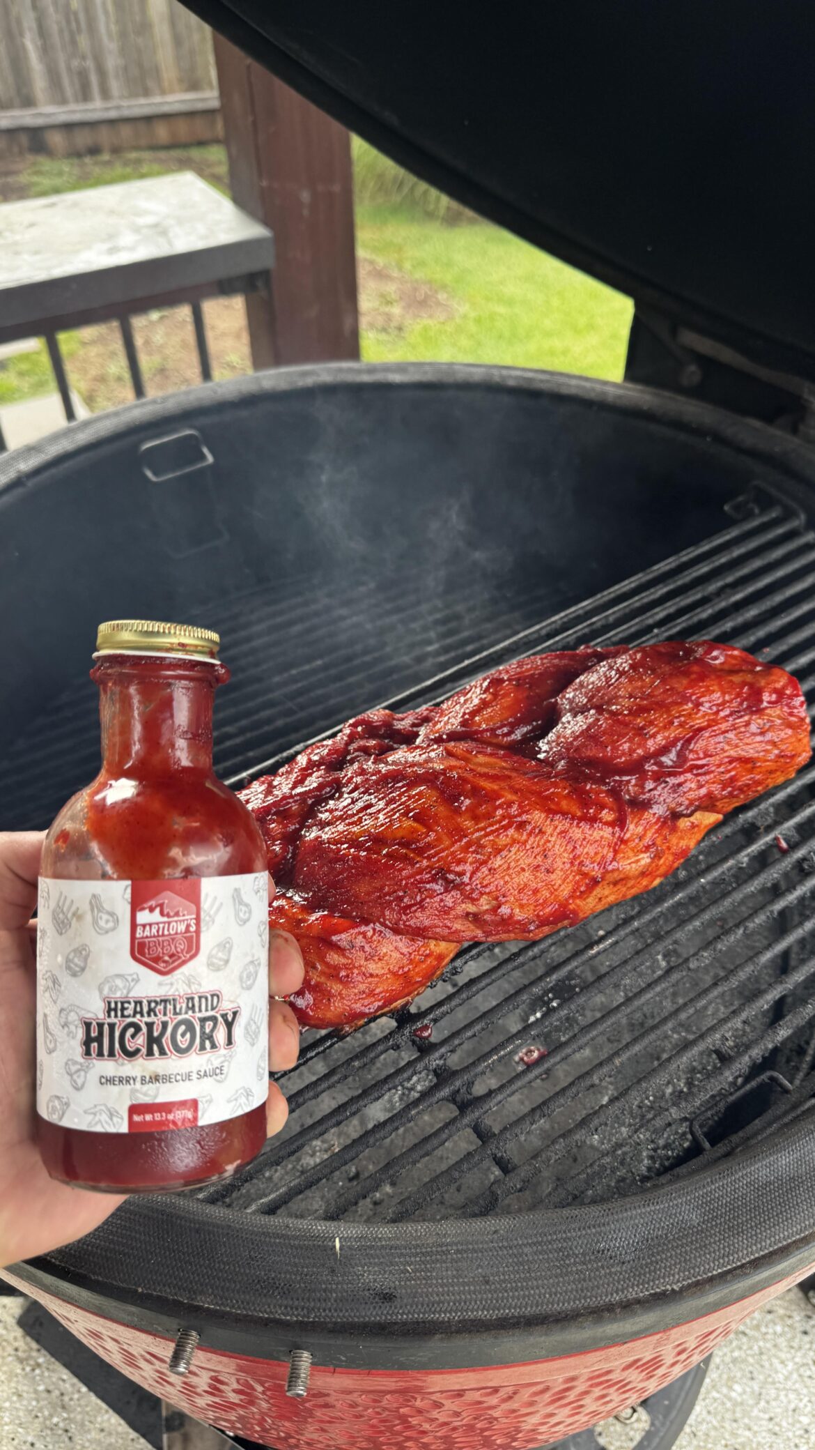 Cherry Glazed & Braided Pork Loin