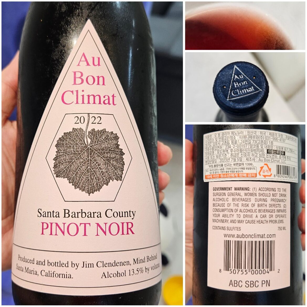 Au Bon Climat, Santa Barbara County, Pinot Noir, 2022