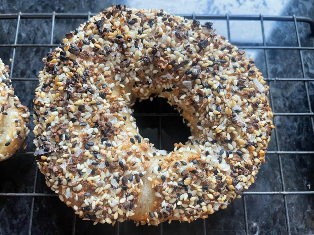 Not many great bagel shops in my area and was craving a Sausage, Egg and Cheese on an everything Bagel