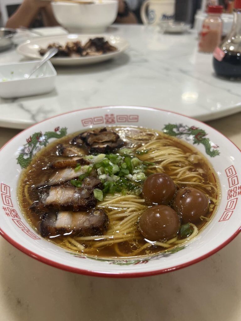 A beautiful bowl of shoyu ramen