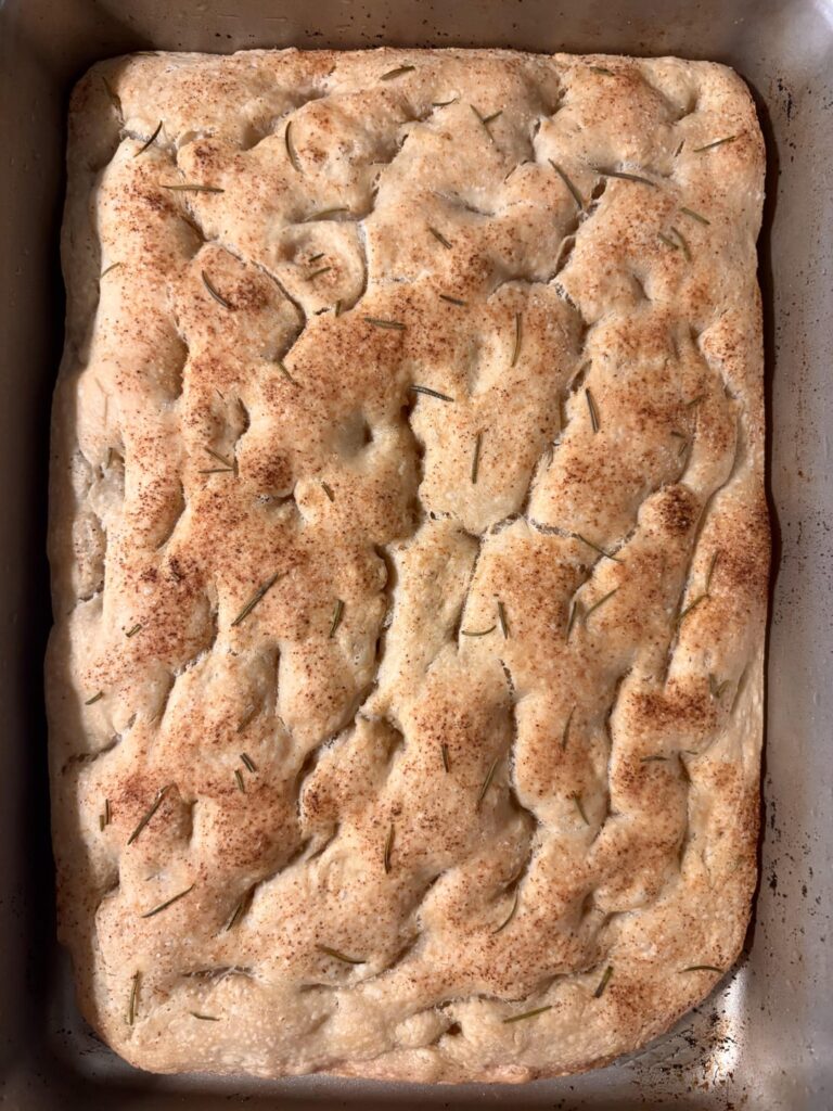first ever bread I've baked (focaccia): results are in!