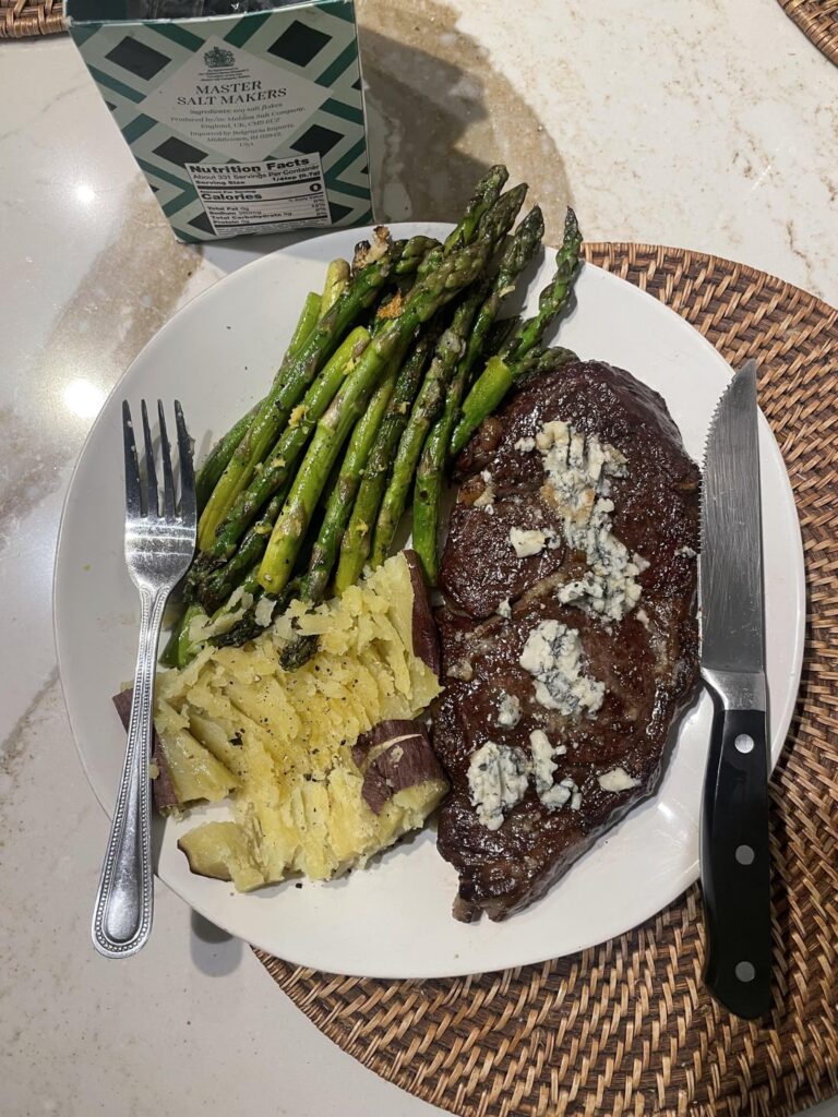 4 years at my job, celebrating my first bonus with a steak