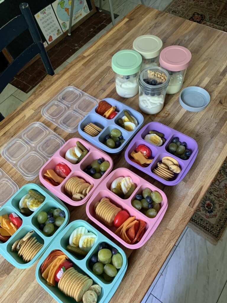 lunchables and parfaits for a no reheat grab and go!