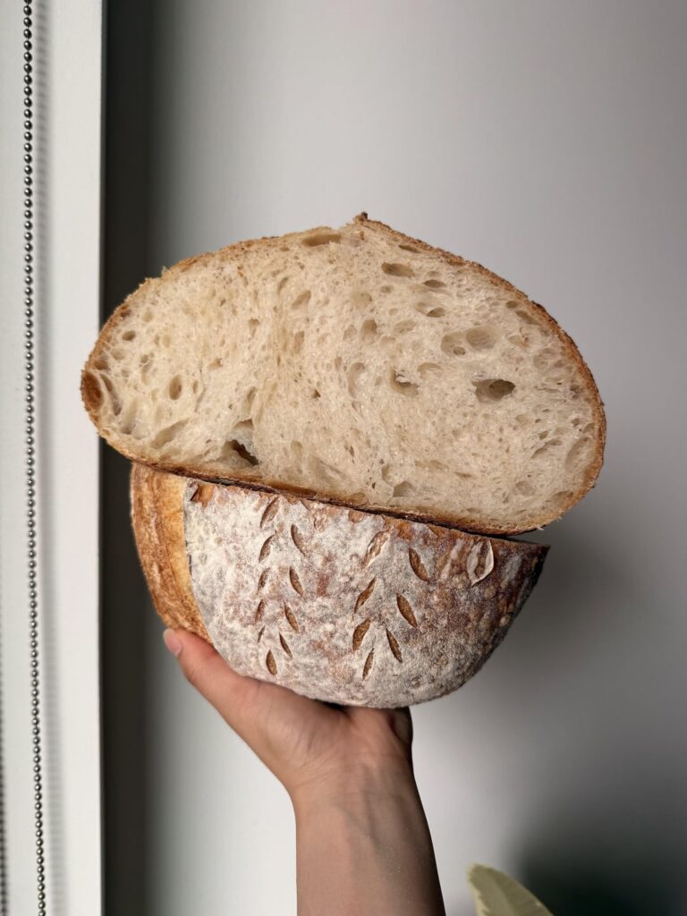 3rd time’s a charm! If you’re struggling with flat loaves, try a lower hydration 3rd time’s a charm! If you’re struggling with flat loaves, try a lower hydration