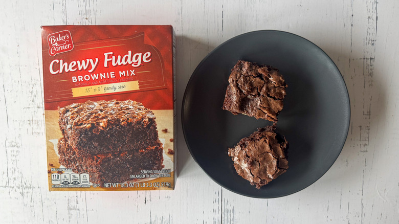 Aldi Baker's Corner chewy fudge brownie mix