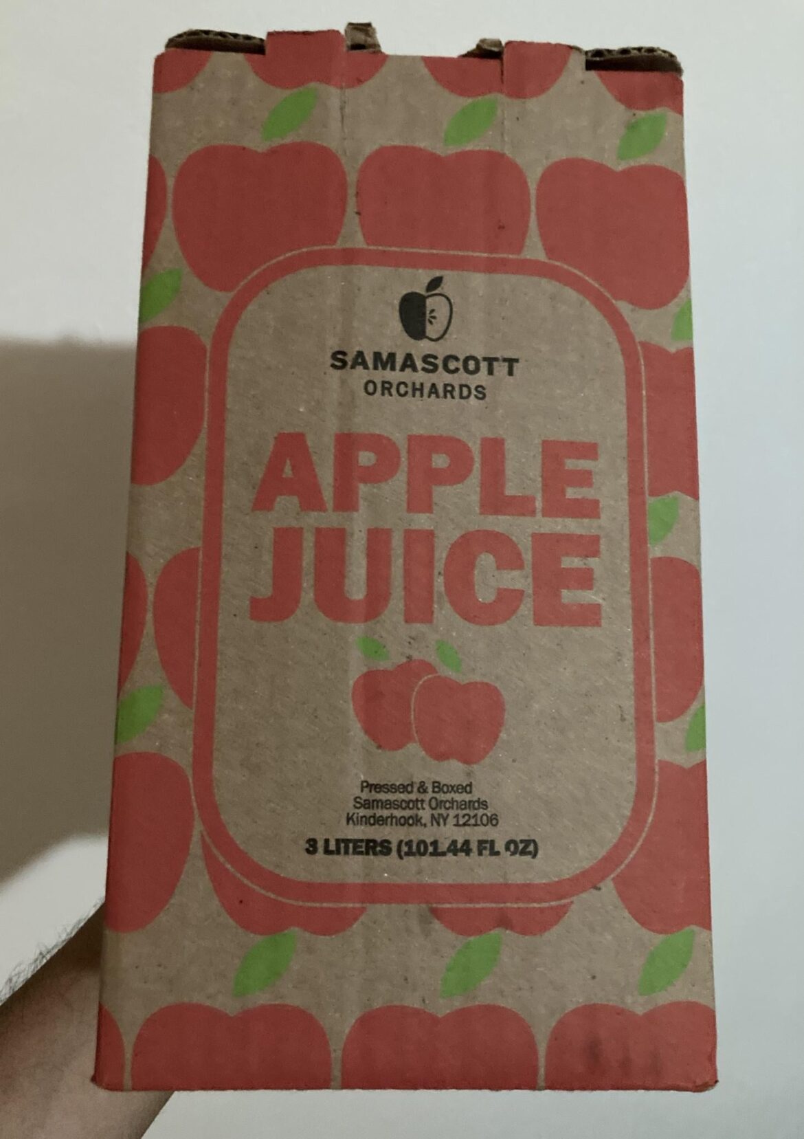 The most incredible apple juice I've ever tasted.