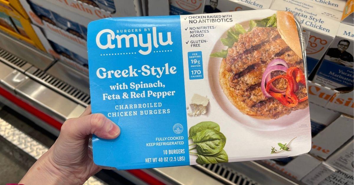 greek style chicken burgers